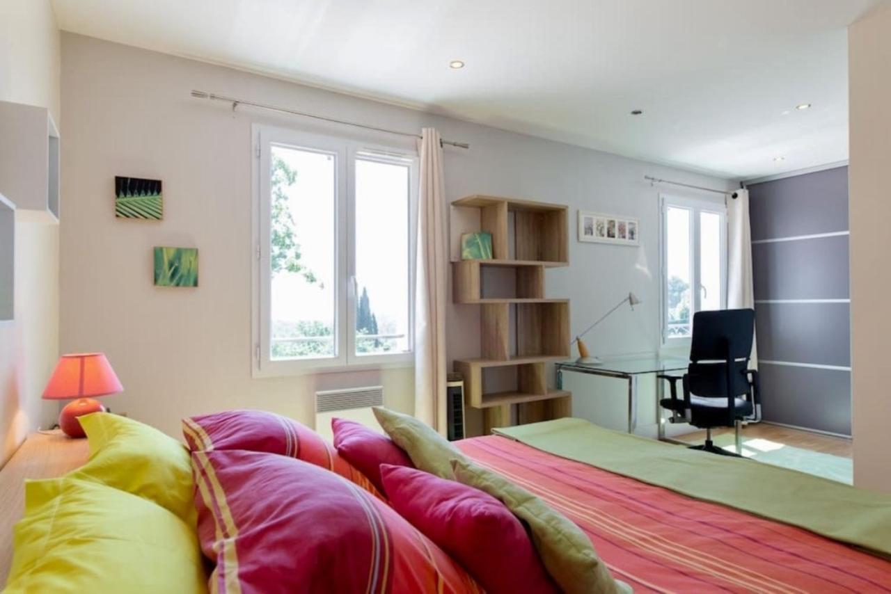 Cote D'Azur, Villa New Gold Dream With Heated And Privat Pool, Sea View Le Rouret Εξωτερικό φωτογραφία